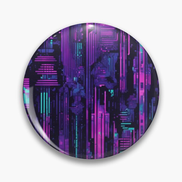 Item preview, Pixel Art Circuit, Vaporwave, Cyberpunk, Dark Art designed and sold by Burn-Ego.