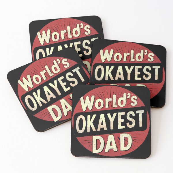 Item preview, "Executive Humor" World's Okayest Dad Father's Day T-Shirt designed and sold by AI-volution.
