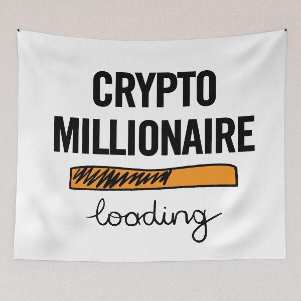 Item preview, "Crypto Millionaire: Living the Dream" designed and sold by artworkathome.
