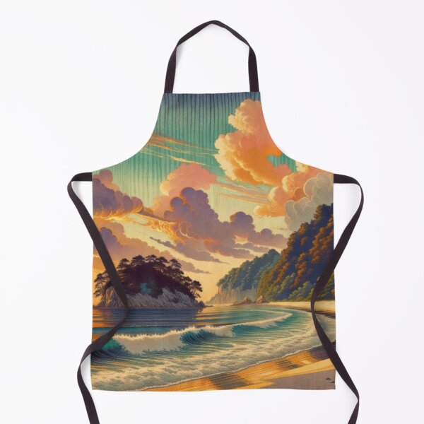 Item preview, Morning Views at Hennen - A Contemporary Ukiyo-e Nature Landscape designed and sold by Kijiermono.