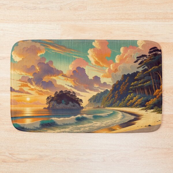 Item preview, Morning Views at Hennen - A Contemporary Ukiyo-e Nature Landscape designed and sold by Kijiermono.