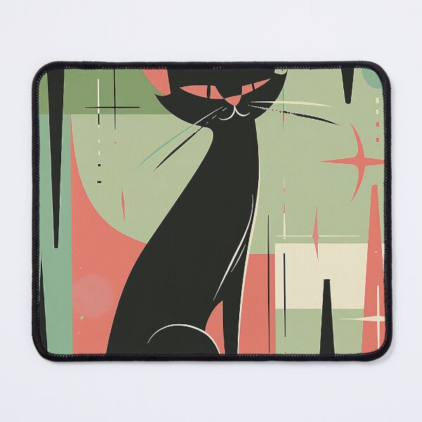 Item preview, Modern Retro Vintage Cat Art designed and sold by nomiraclehere.