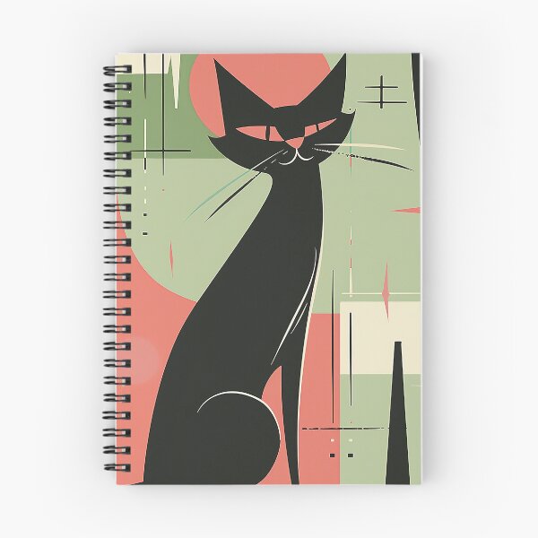 Item preview, Modern Retro Vintage Cat Art designed and sold by nomiraclehere.