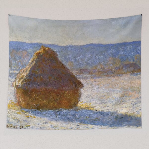 Item preview, Grainstack, Snow Effect, Morning - Claude Monet designed and sold by dottyshai.