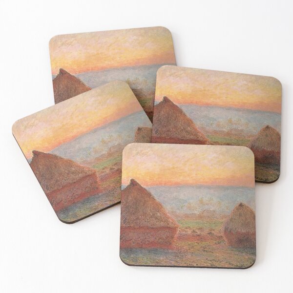 Item preview, Grainstacks at Giverny, Sunset - Claude Monet designed and sold by dottyshai.