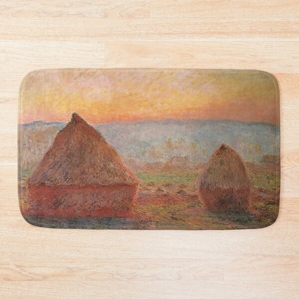 Item preview, Grainstacks at Giverny, Sunset - Claude Monet designed and sold by dottyshai.