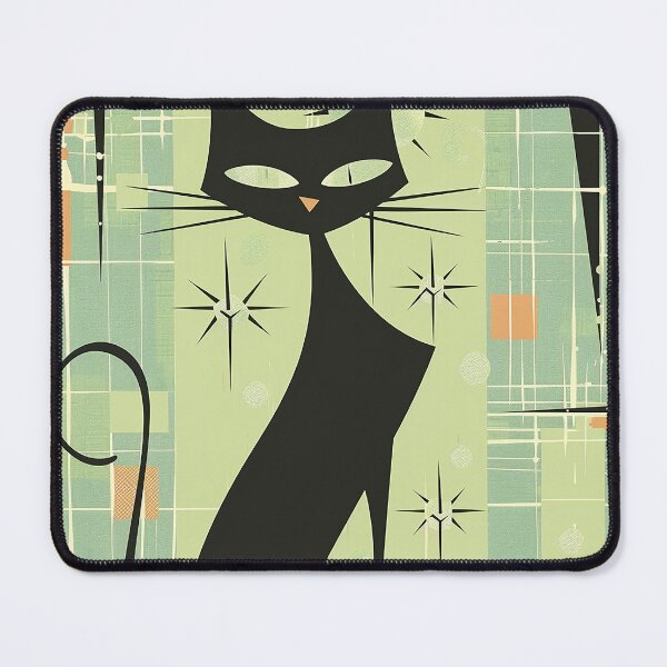 Item preview, Modern Retro Vintage Cat Art designed and sold by nomiraclehere.