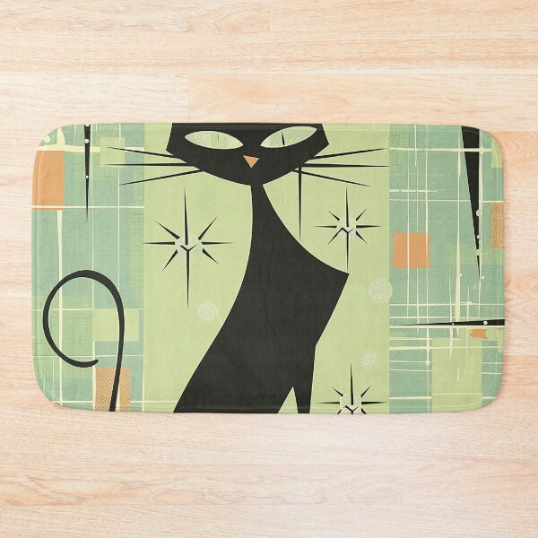 Item preview, Modern Retro Vintage Cat Art designed and sold by nomiraclehere.
