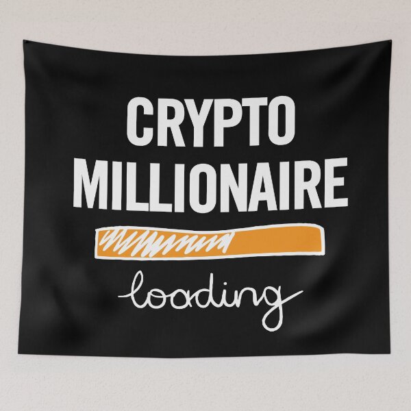 Item preview, "Crypto Millionaire: Living the Dream" designed and sold by artworkathome.