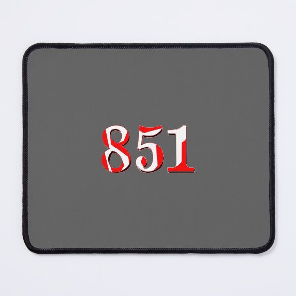 Item preview, number eight hundred and fifty one digit 851 order sequence team member age designed and sold by 4rpixs.