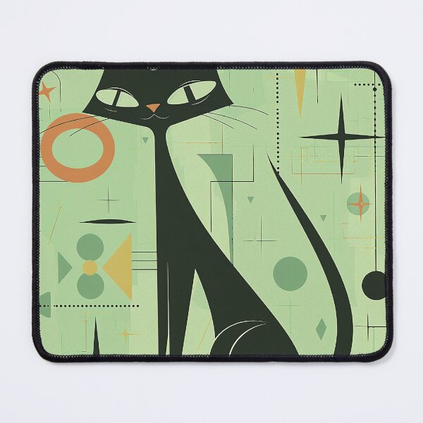 Item preview, Modern Retro Vintage Cat Art designed and sold by nomiraclehere.