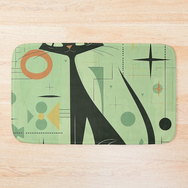 Item preview, Modern Retro Vintage Cat Art designed and sold by nomiraclehere.