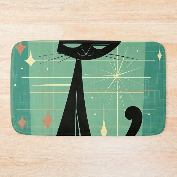 Item preview, Modern Retro Vintage Cat Art designed and sold by nomiraclehere.