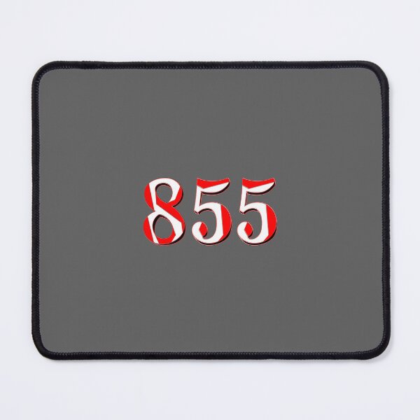 Item preview, number eight hundred and fifty five digit 855 order sequence team member age designed and sold by 4rpixs.