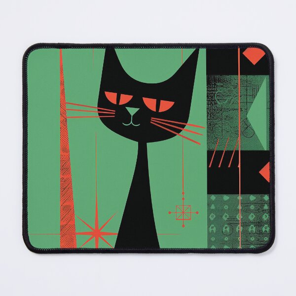 Item preview, Modern Retro Vintage Cat Art designed and sold by nomiraclehere.