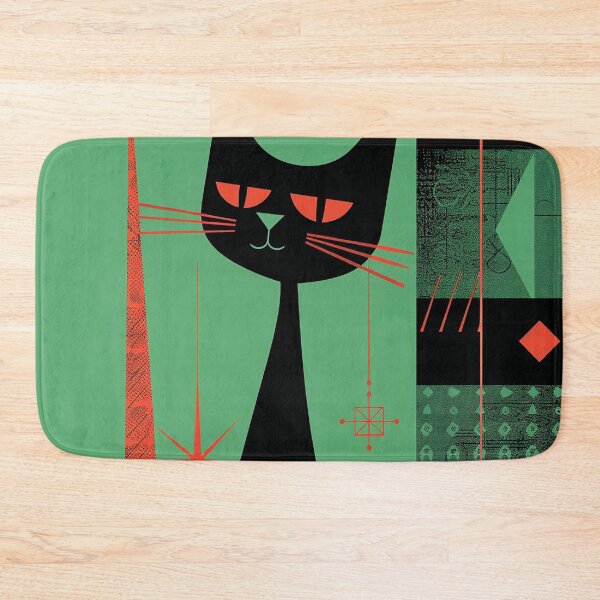 Item preview, Modern Retro Vintage Cat Art designed and sold by nomiraclehere.