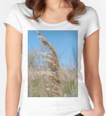 Happiness, Building, Skyscraper, New York, Manhattan, Street, Pedestrians, Cars, Towers, morning, trees, subway, station, Spring, flowers, Brooklyn Women's Fitted Scoop T-Shirt