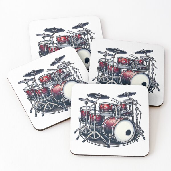 Item preview, Dynamic Drum Set - Professional Percussion Instrument Art designed and sold by ShaikTalatAziz.
