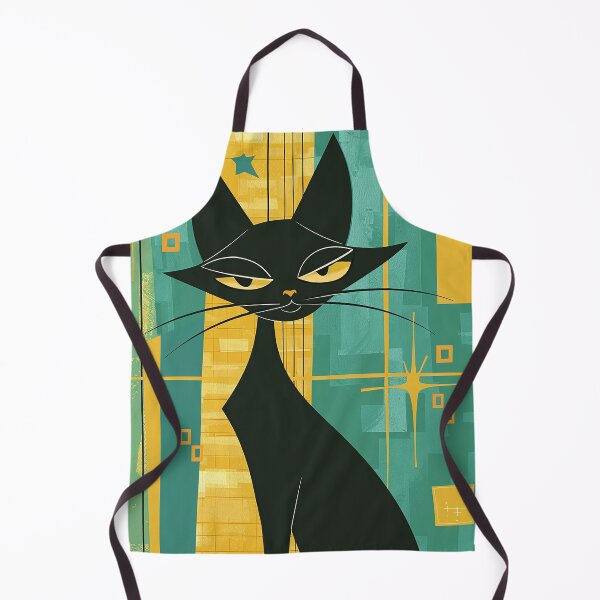 Item preview, Modern Retro Vintage Cat Art designed and sold by nomiraclehere.