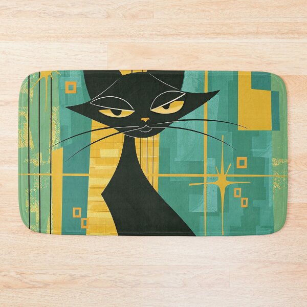 Item preview, Modern Retro Vintage Cat Art designed and sold by nomiraclehere.