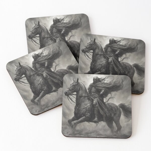 Item preview, horseman of the apocalypse, horse, drawing, art, man designed and sold by DonnaBlankaArt.