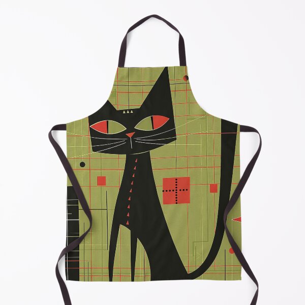 Item preview, Modern Retro Vintage Cat Art designed and sold by nomiraclehere.