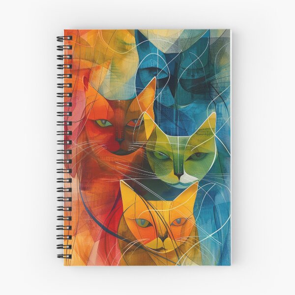 Item preview, A group of multicolored cats designed and sold by aghnadarragh.