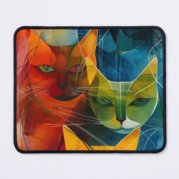 Item preview, A group of multicolored cats designed and sold by aghnadarragh.