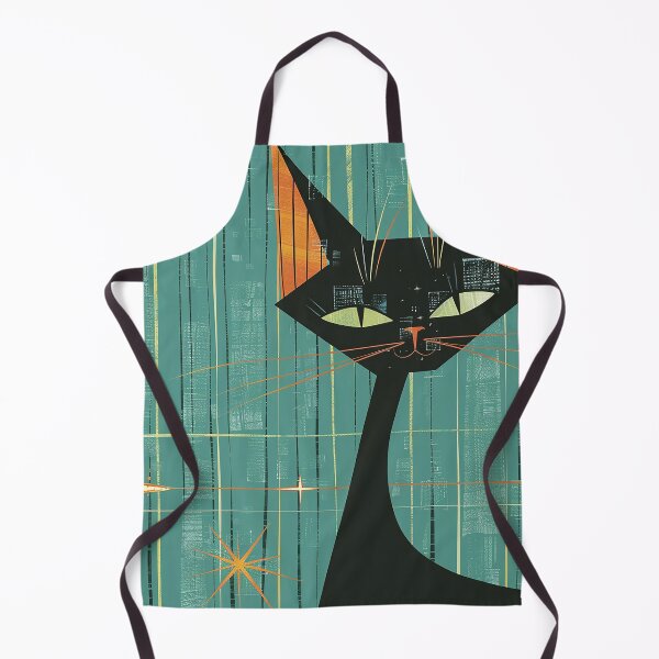 Item preview, Modern Retro Vintage Cat Art designed and sold by nomiraclehere.