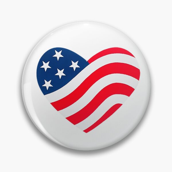 Item preview, "Love USA" Heart Flag Collection - Exclusive 4th July - USA Independence Day designed and sold by Pixeo Creations.