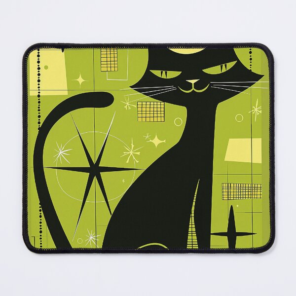 Item preview, Modern Retro Vintage Cat Art designed and sold by nomiraclehere.