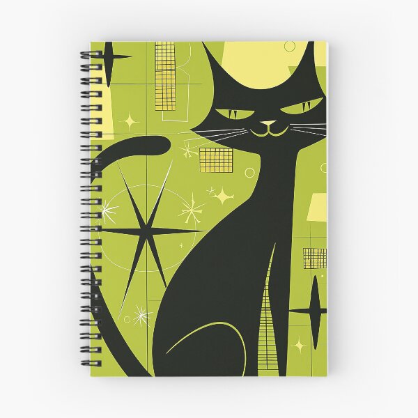 Item preview, Modern Retro Vintage Cat Art designed and sold by nomiraclehere.