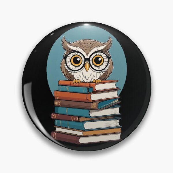 Item preview, Cute Owl Bookworm for Enthusiastic Readers designed and sold by LuminOrb.
