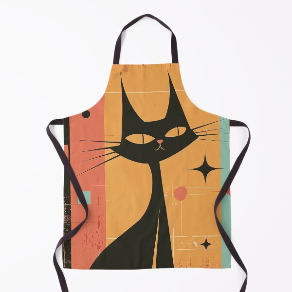 Item preview, Modern Retro Vintage Cat Art designed and sold by nomiraclehere.