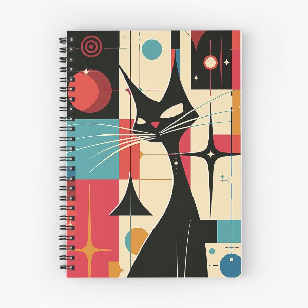 Item preview, Modern Retro Vintage Cat Art designed and sold by nomiraclehere.