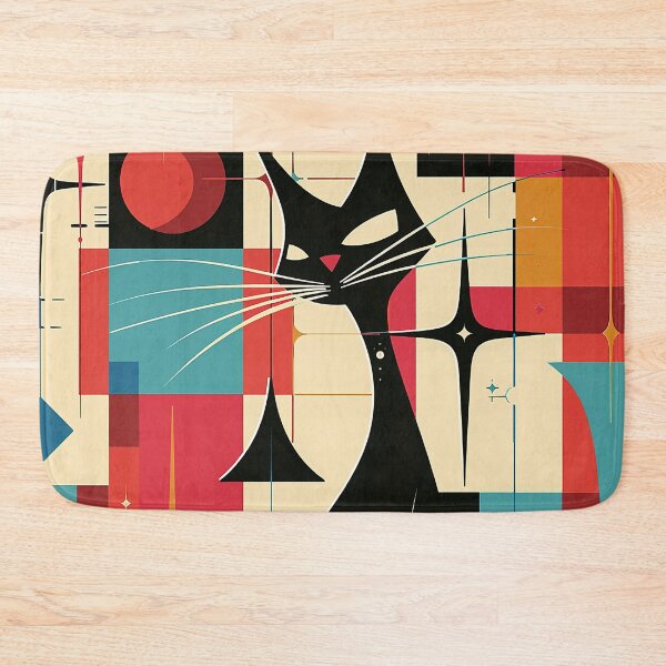 Item preview, Modern Retro Vintage Cat Art designed and sold by nomiraclehere.
