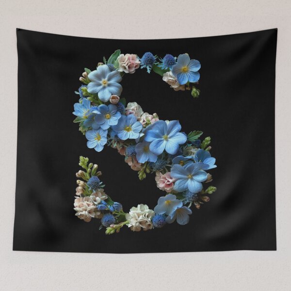 Item preview, Flowery S Latter Design - Large Flowers designed and sold by aleezon.