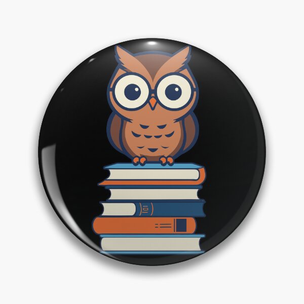 Item preview, Cute Owl Book Lover Sweet Book Illustration designed and sold by LuminOrb.