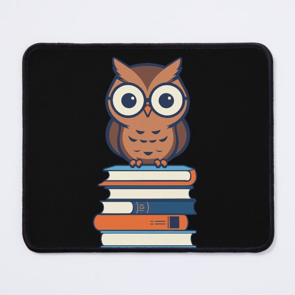 Item preview, Cute Owl Book Lover Sweet Book Illustration designed and sold by LuminOrb.