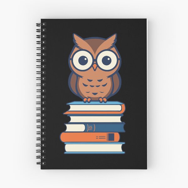 Item preview, Cute Owl Book Lover Sweet Book Illustration designed and sold by LuminOrb.