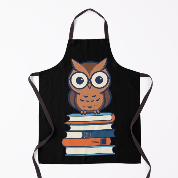 Item preview, Cute Owl Book Lover Sweet Book Illustration designed and sold by LuminOrb.