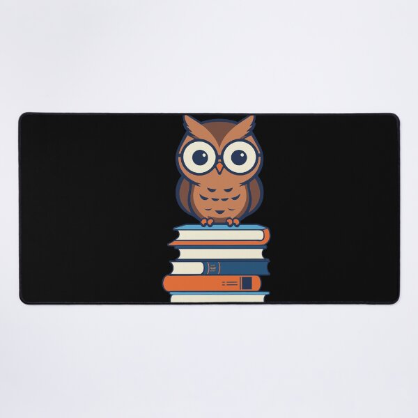 Item preview, Cute Owl Book Lover Sweet Book Illustration designed and sold by LuminOrb.