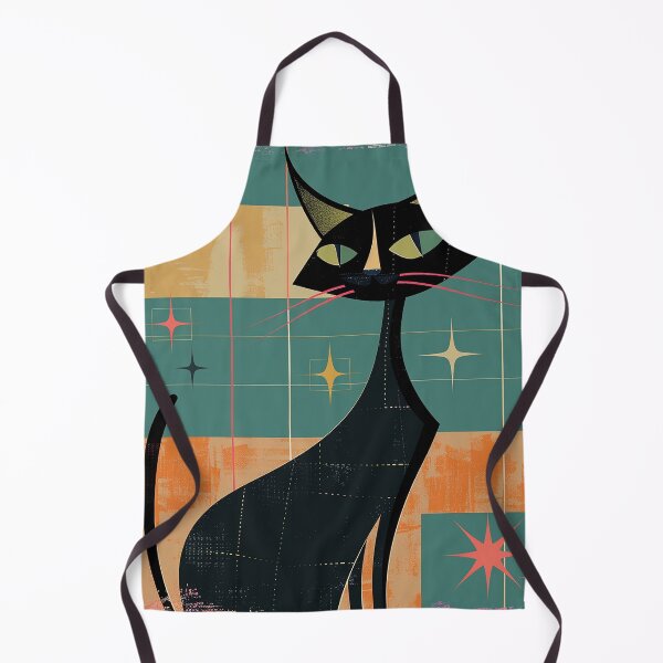 Item preview, Modern Retro Vintage Cat Art designed and sold by nomiraclehere.