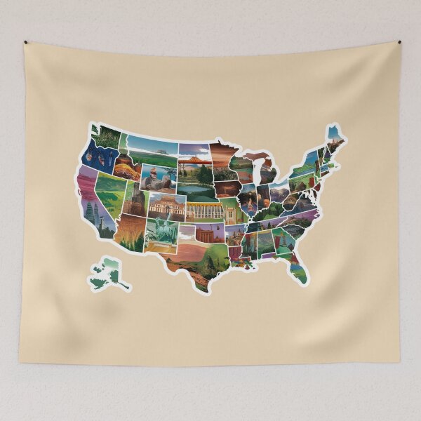 Item preview, USA Spirit, Grand Canyon & Bald Eagle Wall Art designed and sold by FebricFusion.