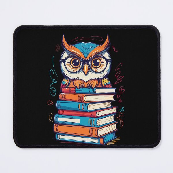 Item preview, Cute Owl Bookworm Funny Book Lover Reading designed and sold by LuminOrb.