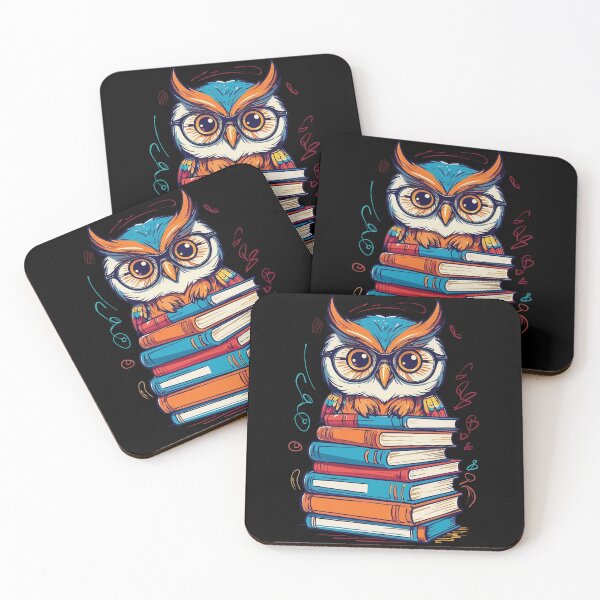 Item preview, Cute Owl Bookworm Funny Book Lover Reading designed and sold by LuminOrb.