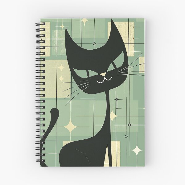 Item preview, Modern Retro Vintage Cat Art designed and sold by nomiraclehere.