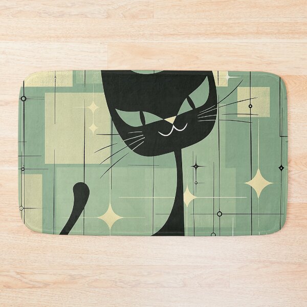 Item preview, Modern Retro Vintage Cat Art designed and sold by nomiraclehere.