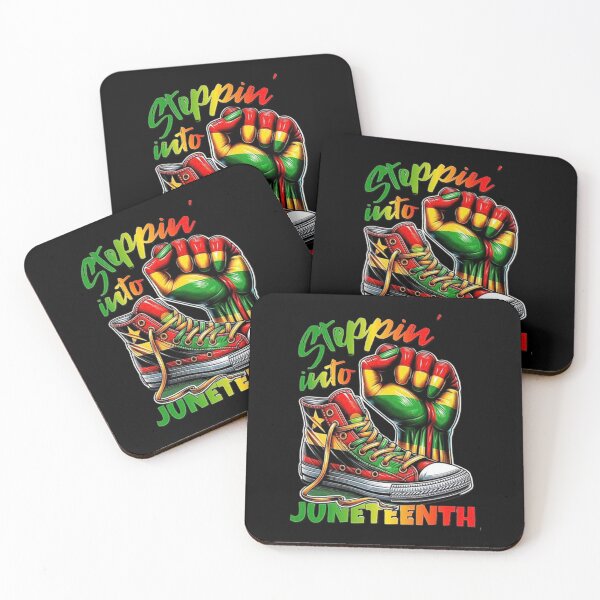 Item preview, Steppin Into Juneteenth, funny gift for black women designed and sold by love3617.