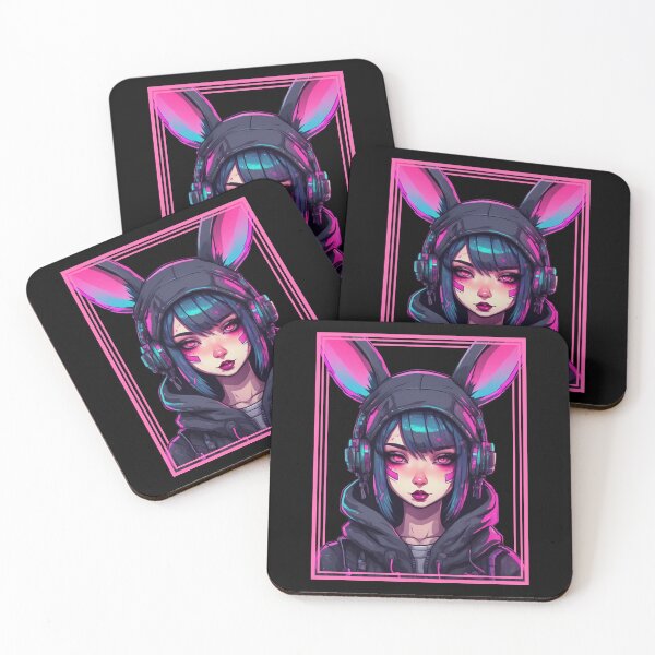 Item preview, Bunny Punk, Cyberpunk Girl, Rabbit Ears, Cute designed and sold by Burn-Ego.